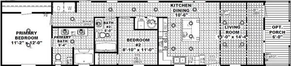 The lodge floor plan home features