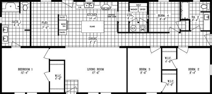 Lovely day floor plan home features