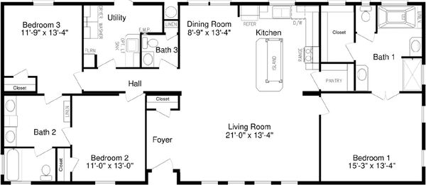 Solitaire 28643a floor plan home features