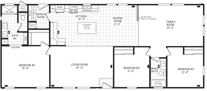 Edge 28643a floor plan home features