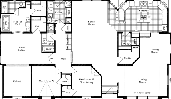 Grand manor 6006 floor plan home features