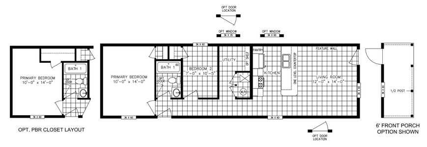 Peridot 52 floor plan and hero home features