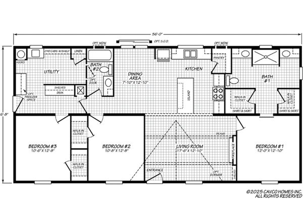 Champ floor plan home features