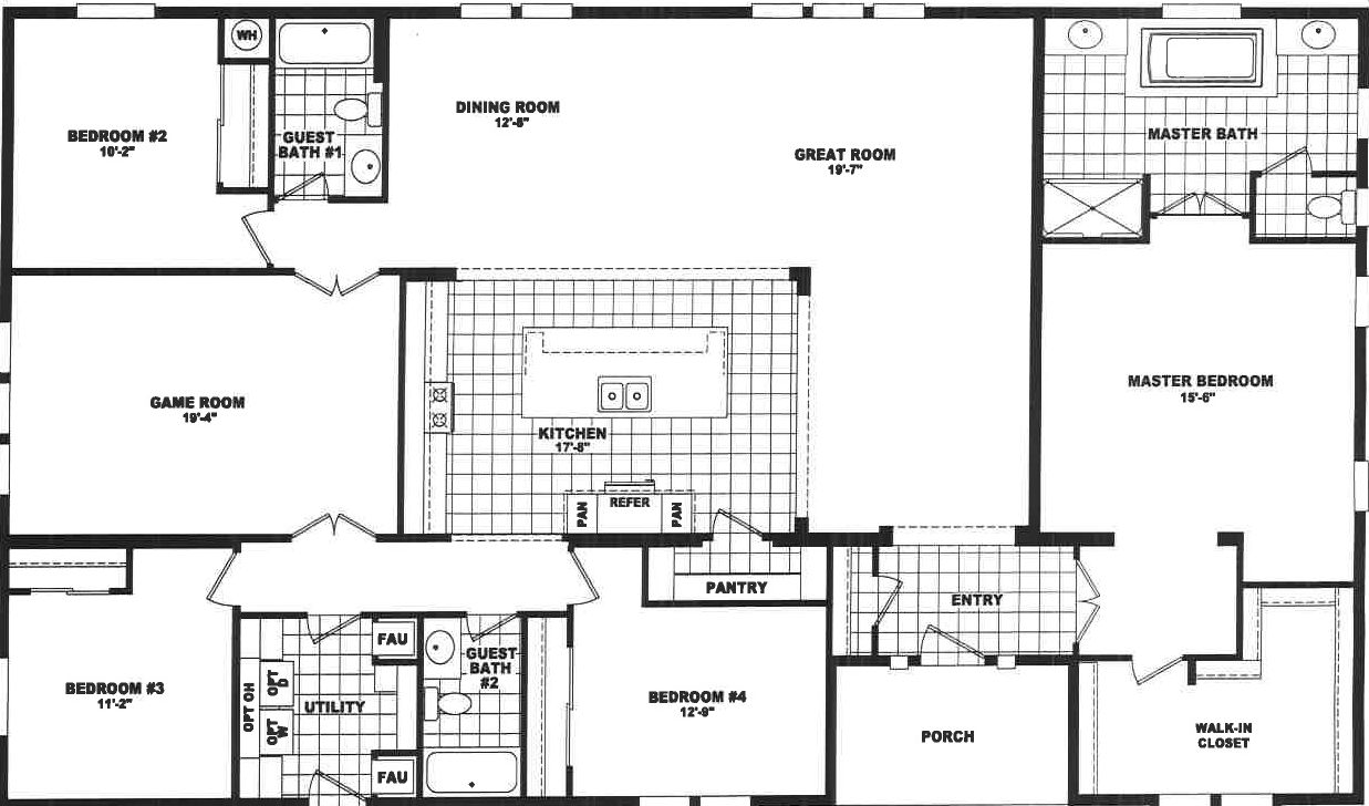 Hd4068b floor plan home features