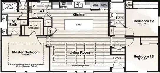 Coronado 2452a floor plan home features