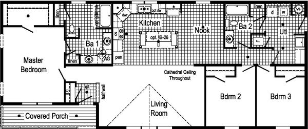 Astro creations ranch 3a2030-p floor plan home features