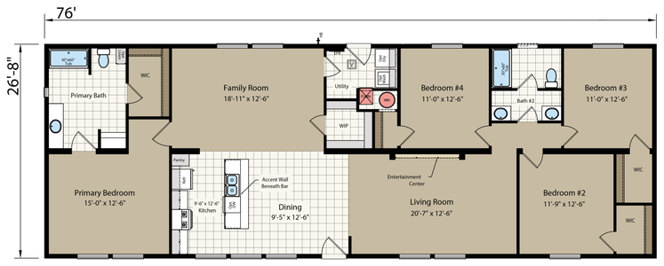 Dreamworks dw4764b floor plan home features