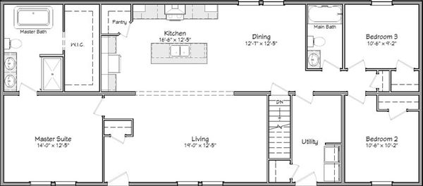 Liberty series morris 28' floor plan home features