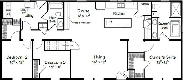 Evolution series taft model 2860b floor plan home features
