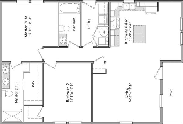 Independence series hancock 30' floor plan home features