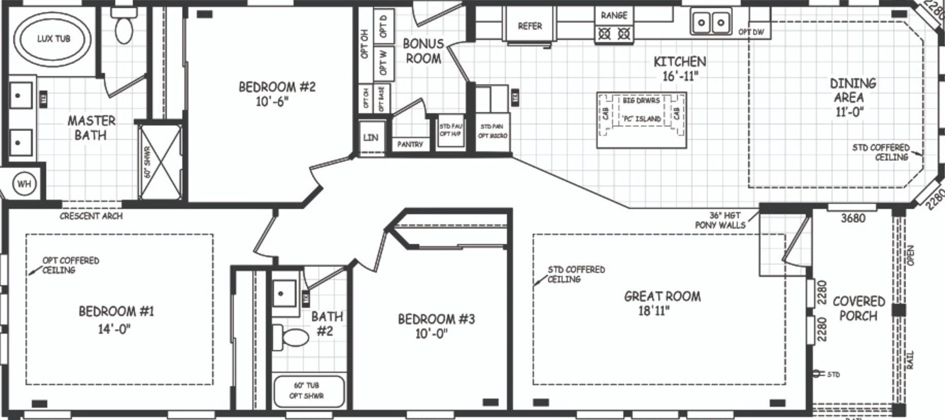 Pacifica 28613E Floor Plan