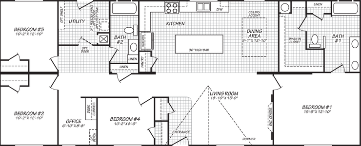 The rapids (28664e) floor plan home features