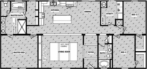 The carolina floor plan home features