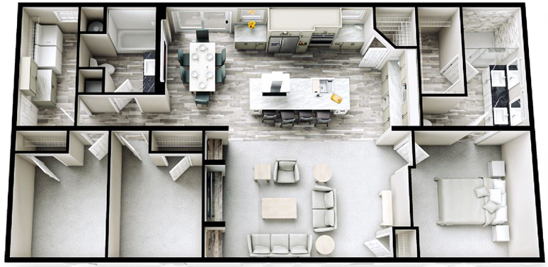 Orchid 52 floor plan home features