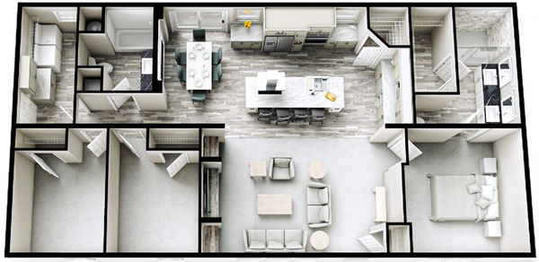 Orchid 52 floor plan home features