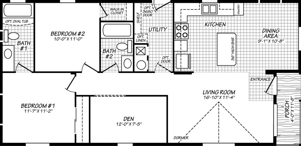 Evergreen 24482E Floor Plan