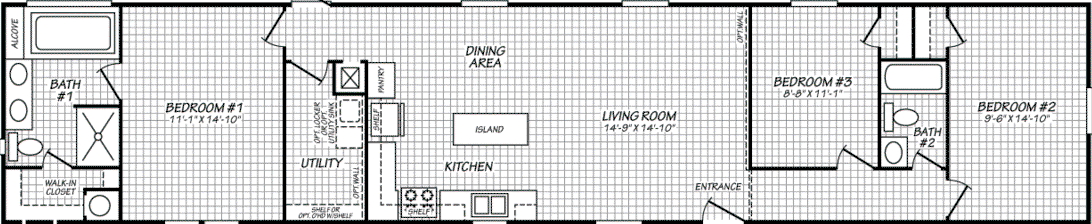Pinnacle 16763a floor plan home features