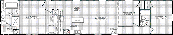 Pinnacle 16763a floor plan home features