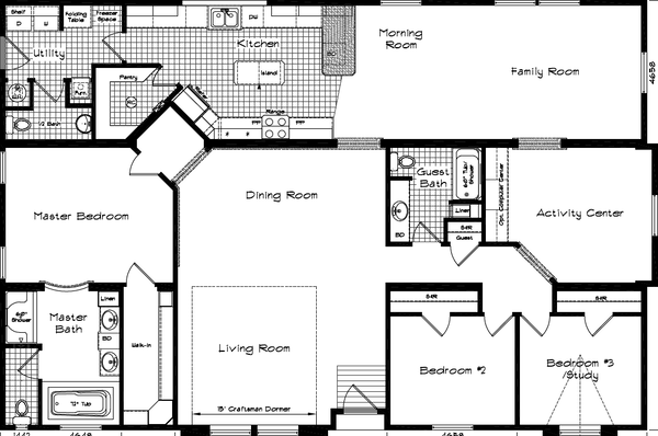 Grand manor 6005 floor plan home features