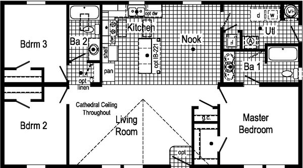 Blazer select modular tdm1006-p floor plan home features