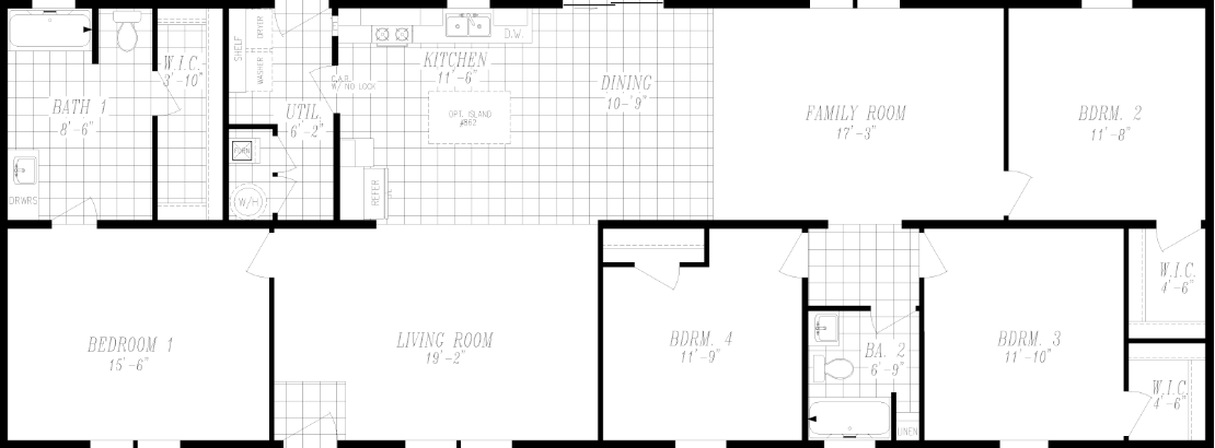 Columbia River Multi-Section 2035 Floor Plan