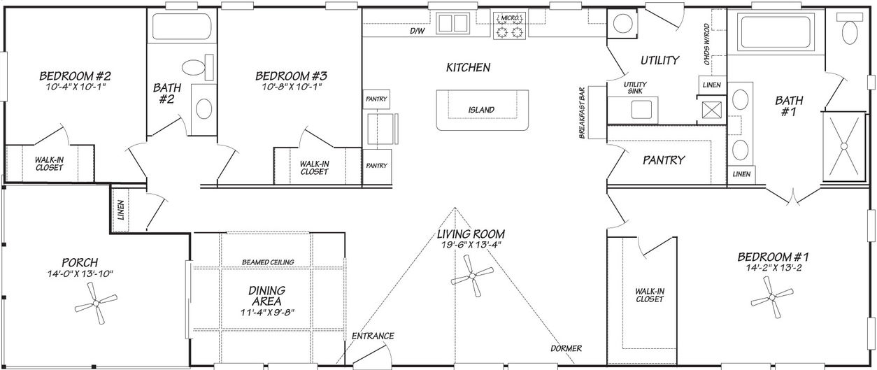 Sapphire 28663a floor plan home features