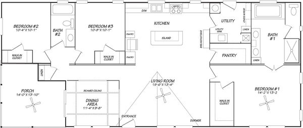 Sapphire 28663a floor plan home features