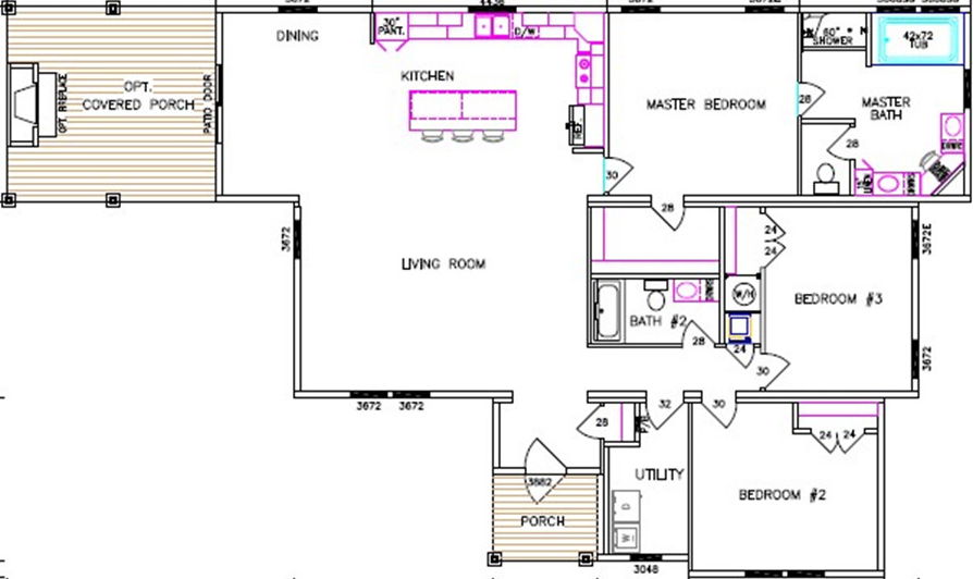 Nandina i floor plan home features