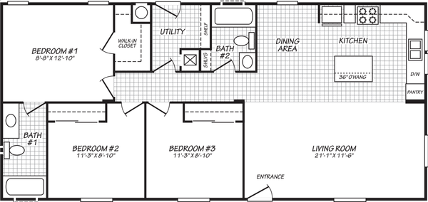 Canyon lake 24502k floor plan home features