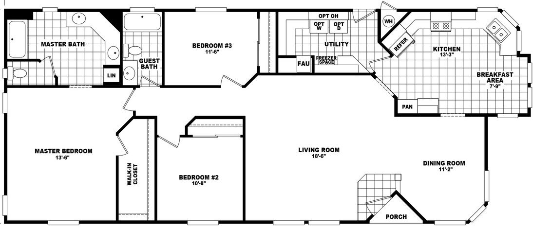 Mountain Ridge 28643A Floor Plan