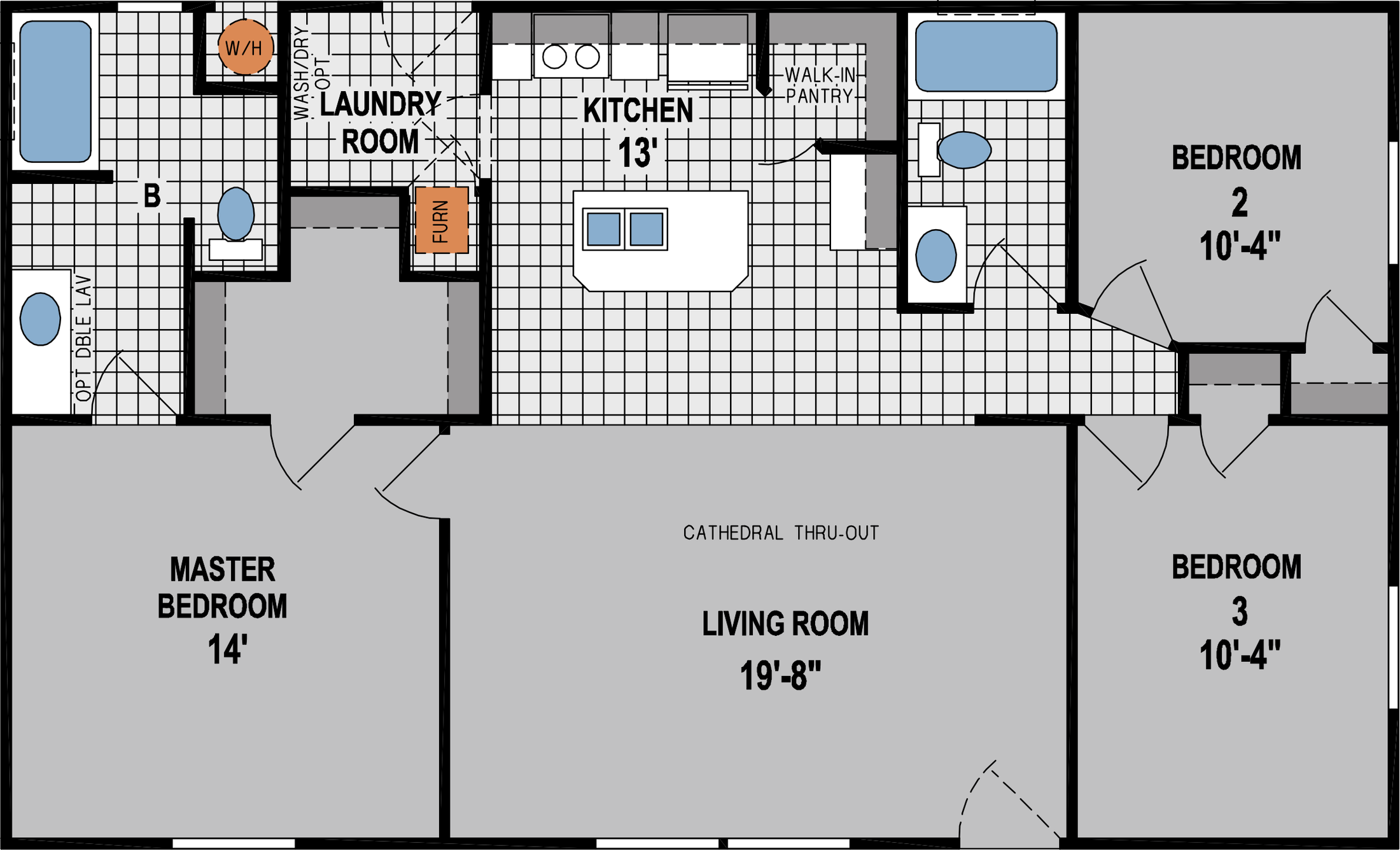 Amber Cove A3406CT Floor Plan