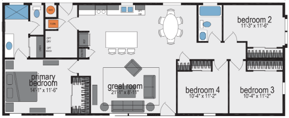 Victory-m100c floor plan and hero home features