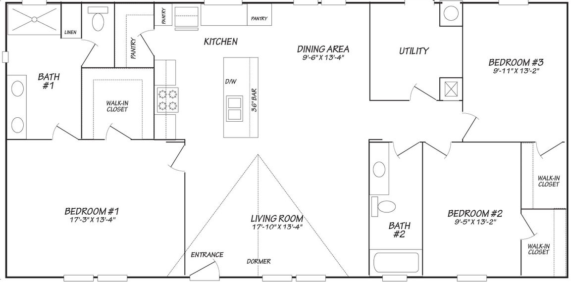 Topaz 28563a floor plan home features