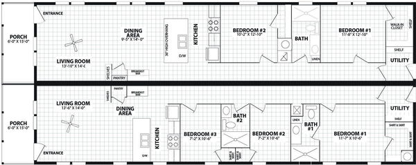 Sugar run duplex floor plan home features
