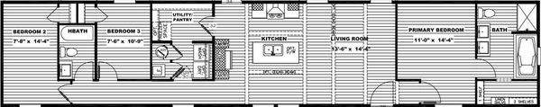 Liberty floor plan home features