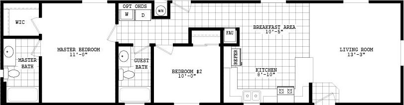 Economy plus 16602c floor plan home features