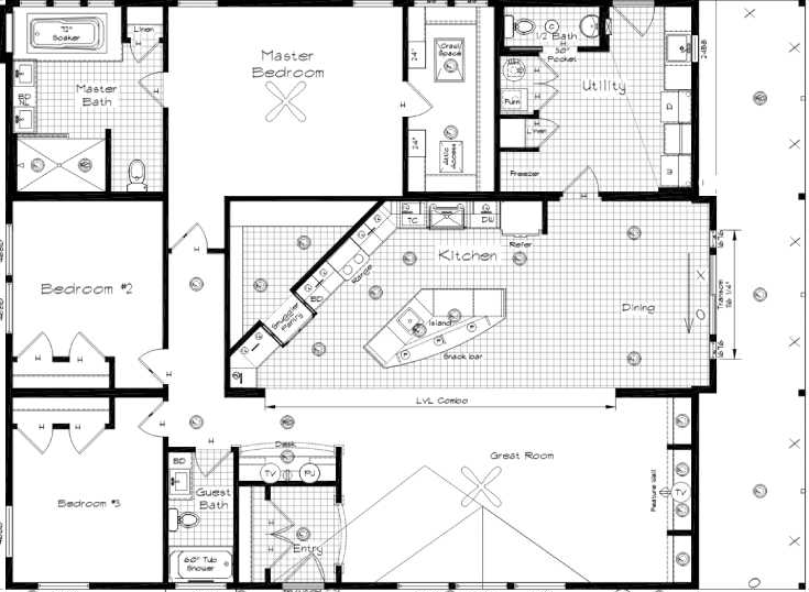 Cedar Canyon 2076-3 Floor Plan