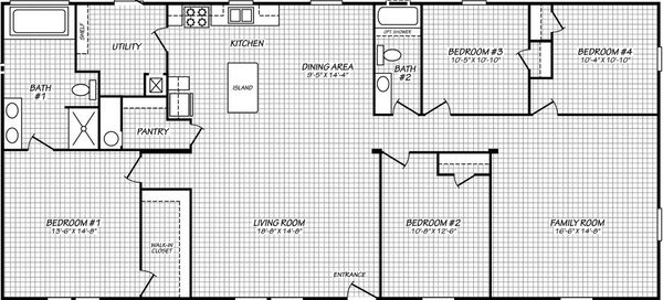 Pinnacle 32664p floor plan home features