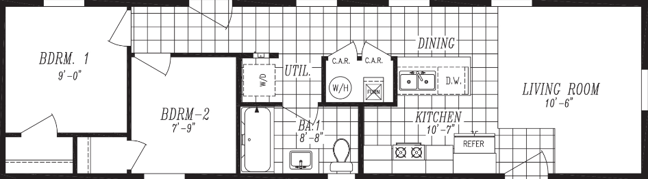 Columbia River Single Section 1003 Floor Plan