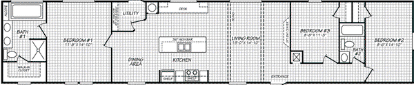 Pinnacle 16763u floor plan home features