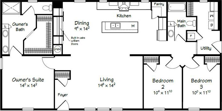 Evolution series coolidge model 3260 floor plan home features