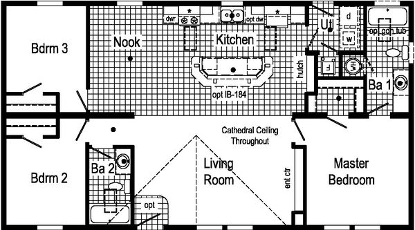 Astro creations modular 3am2008-p floor plan home features