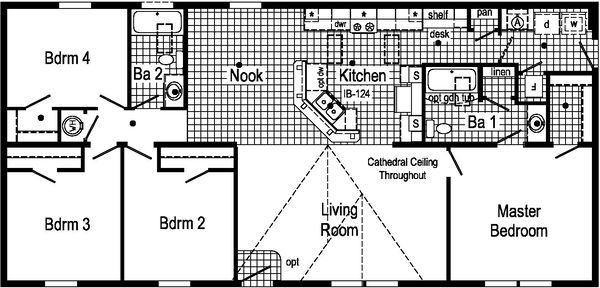 Astro creations ranch 3a2022-p floor plan home features