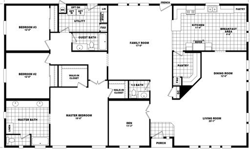 Mountain Ridge 40683B Floor Plan