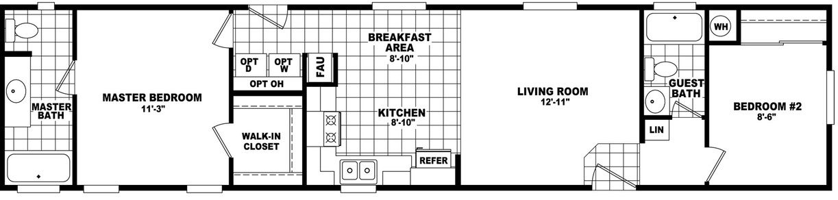 Economy Plus 14602A Floor Plan