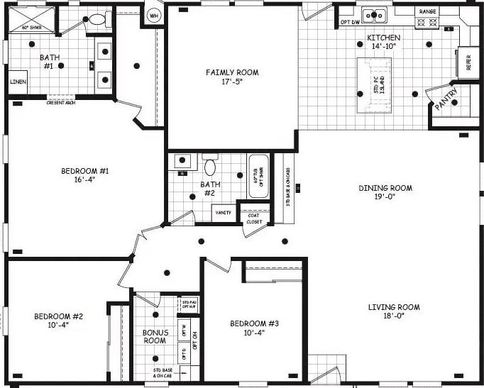 Pinnacle 40503A Floor Plan