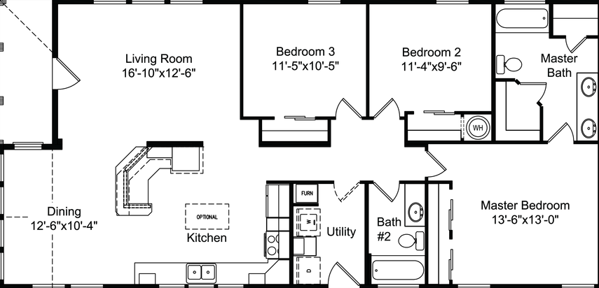 The sunset bay 28563b floor plan home features