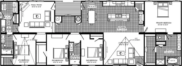 The hewitt floor plan home features