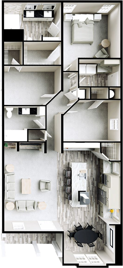 Orchid 60-2 floor plan home features