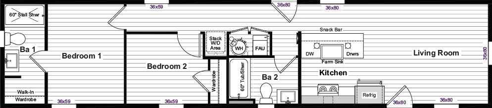 Deep Purple Floor Plan